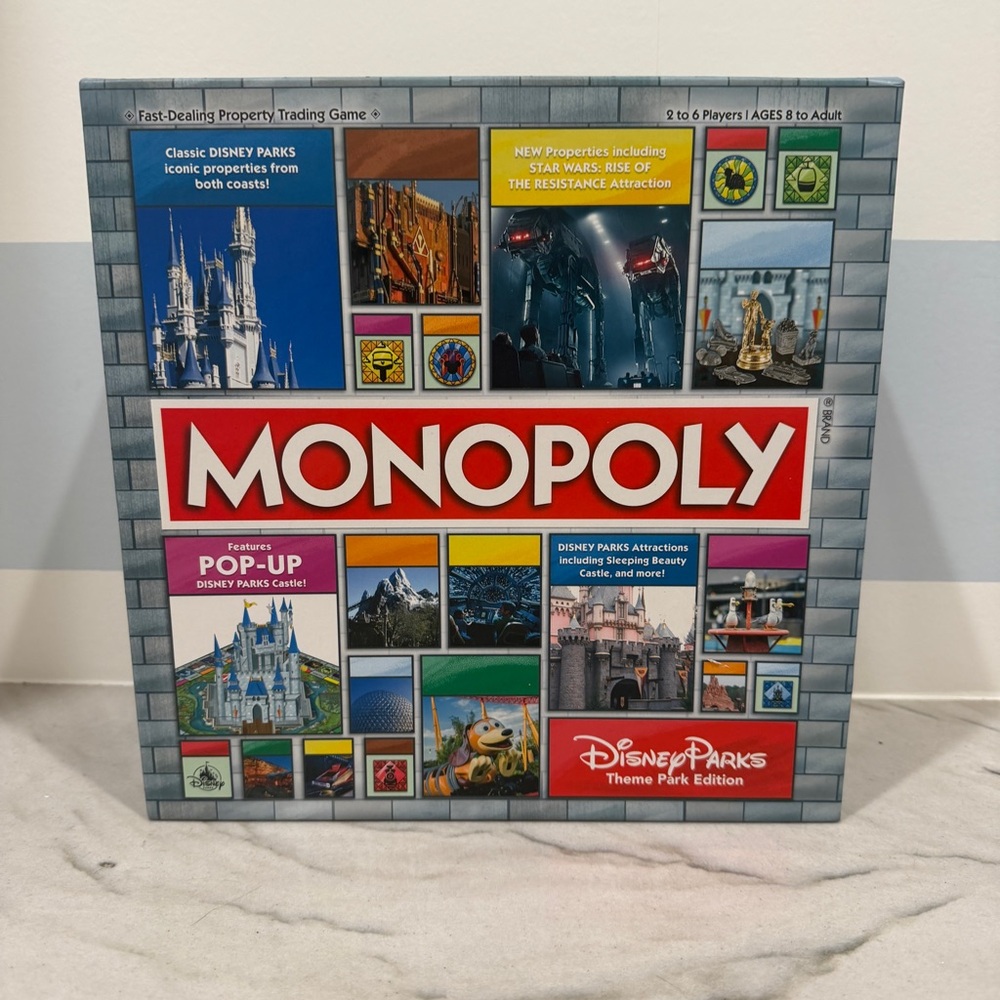 Monopoly Disney Parks Theme Park Edition Pop Up Castle 2019